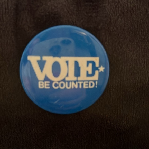 Vintage Vote Be Counted Political Election Pinback Buttons - Picture 2 of 7